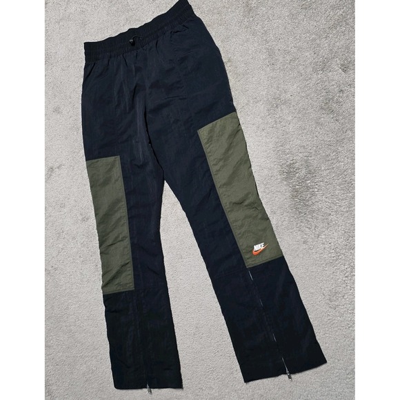 Nike Womens M City Utility High Rise Pants Repel FB7252-010 Olive Black - Picture 9 of 16